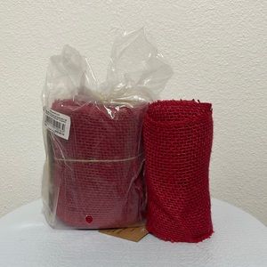 red burlap for wedding decor, birthday, craft